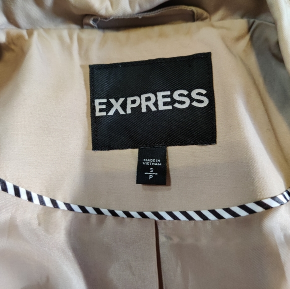 Express Double Breasted Trench Coat, S - Picture 7 of 7